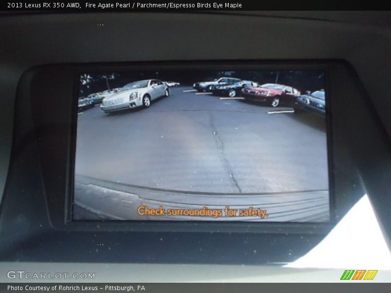 Fire Agate Pearl / Parchment/Espresso Birds Eye Maple 2013 Lexus RX 350 AWD