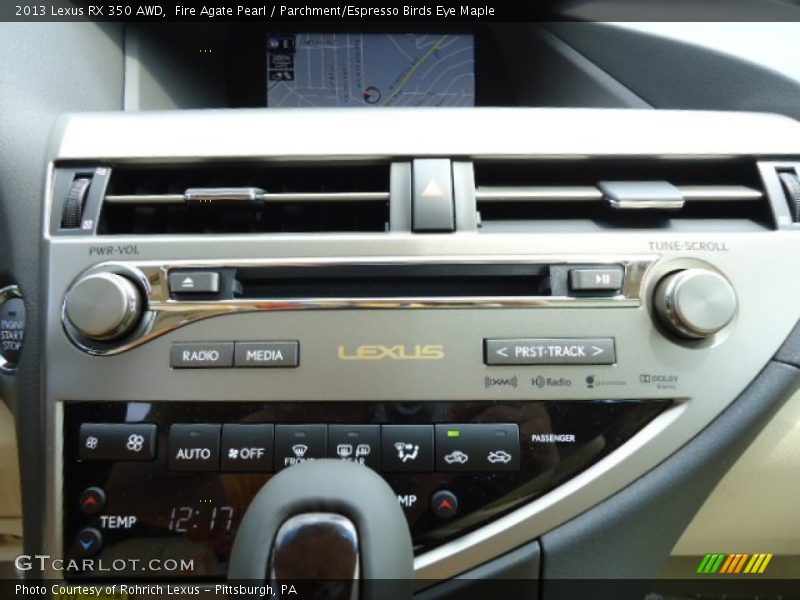 Fire Agate Pearl / Parchment/Espresso Birds Eye Maple 2013 Lexus RX 350 AWD