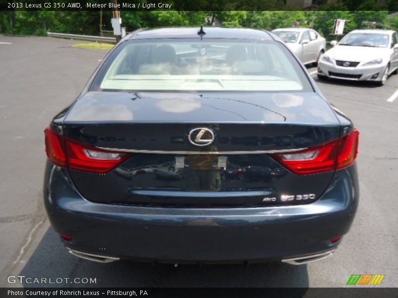 Meteor Blue Mica / Light Gray 2013 Lexus GS 350 AWD