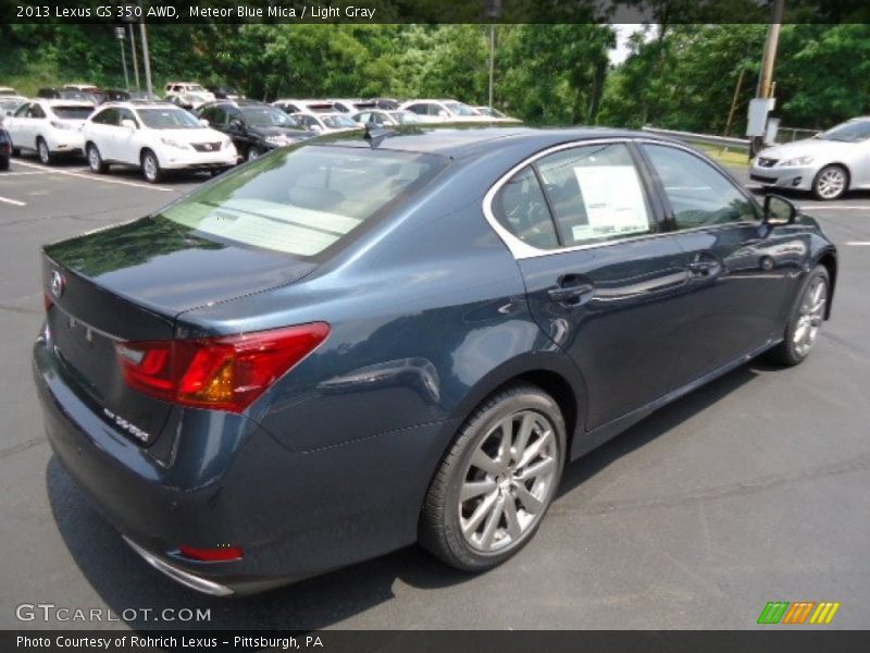 Meteor Blue Mica / Light Gray 2013 Lexus GS 350 AWD