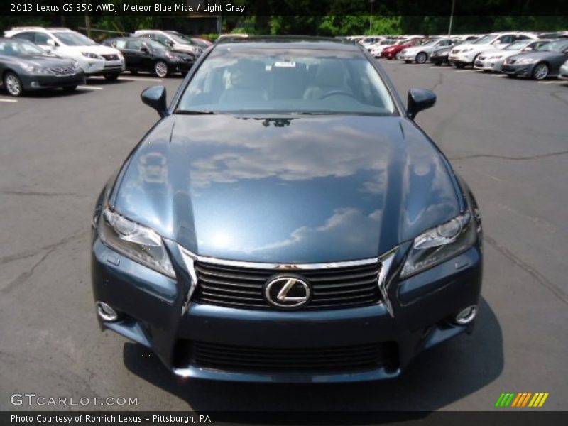 Meteor Blue Mica / Light Gray 2013 Lexus GS 350 AWD