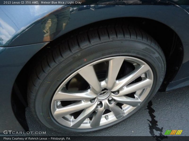 Meteor Blue Mica / Light Gray 2013 Lexus GS 350 AWD