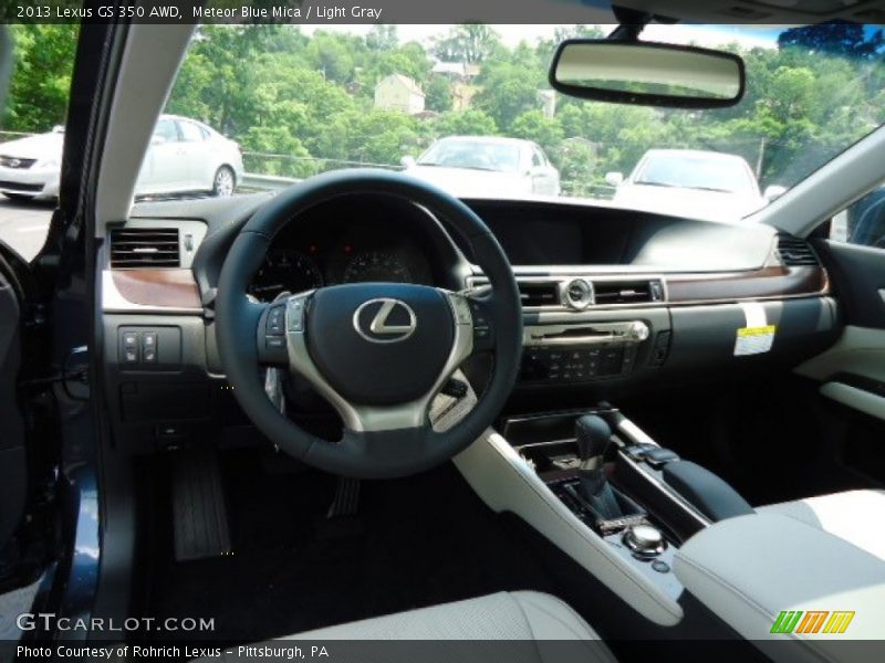 Meteor Blue Mica / Light Gray 2013 Lexus GS 350 AWD