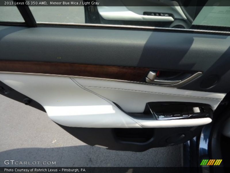 Meteor Blue Mica / Light Gray 2013 Lexus GS 350 AWD