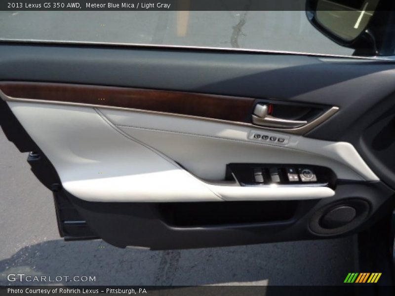 Meteor Blue Mica / Light Gray 2013 Lexus GS 350 AWD