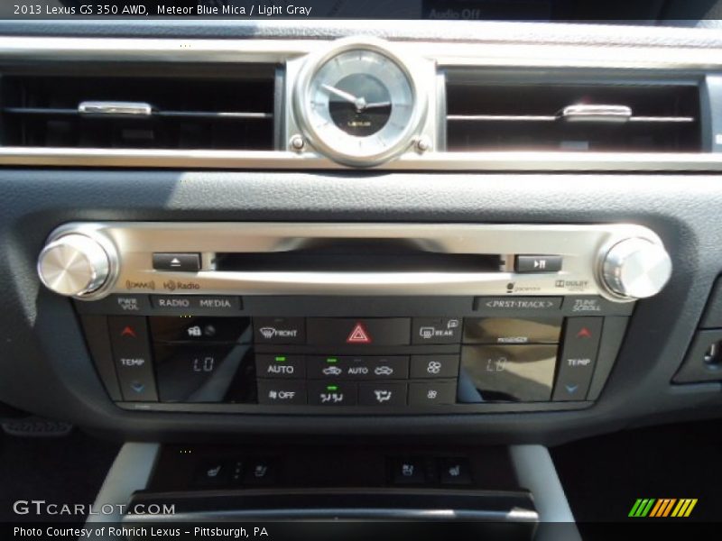 Meteor Blue Mica / Light Gray 2013 Lexus GS 350 AWD