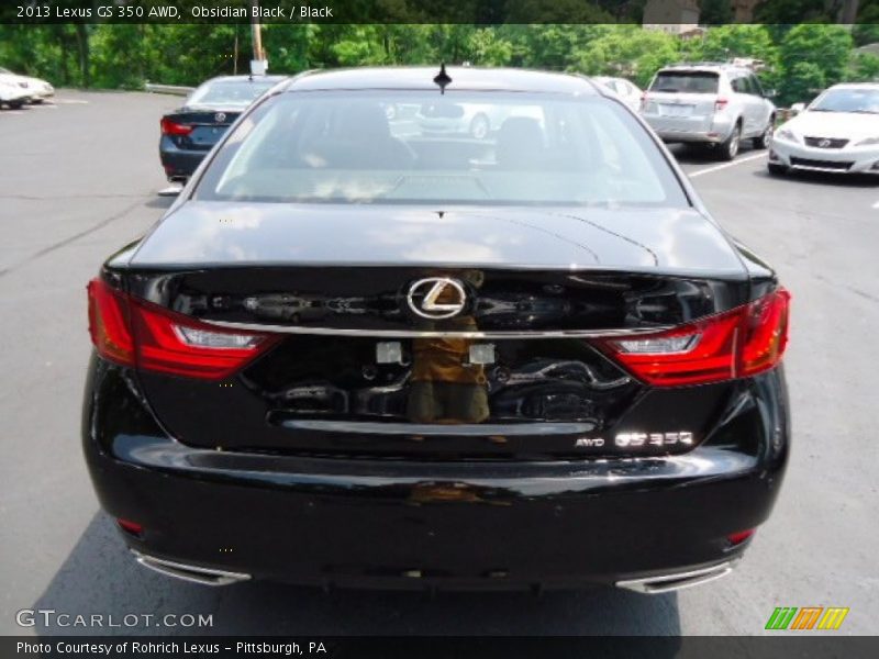 Obsidian Black / Black 2013 Lexus GS 350 AWD
