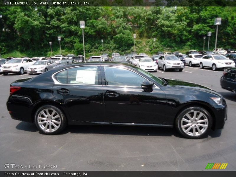 Obsidian Black / Black 2013 Lexus GS 350 AWD