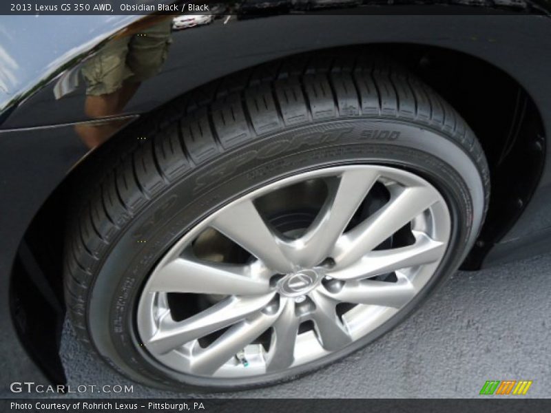 Obsidian Black / Black 2013 Lexus GS 350 AWD