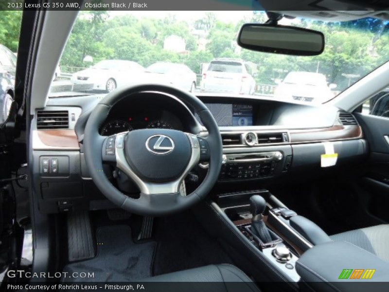 Obsidian Black / Black 2013 Lexus GS 350 AWD