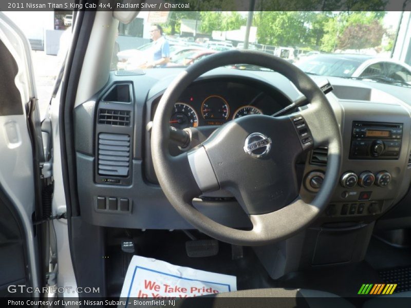 Radiant Silver / Charcoal 2011 Nissan Titan S King Cab 4x4