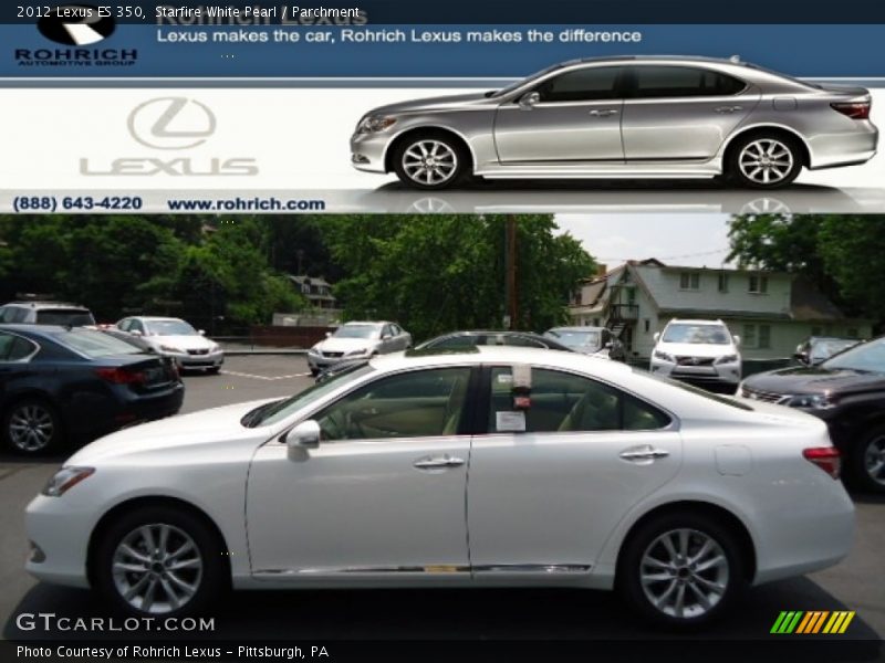 Starfire White Pearl / Parchment 2012 Lexus ES 350