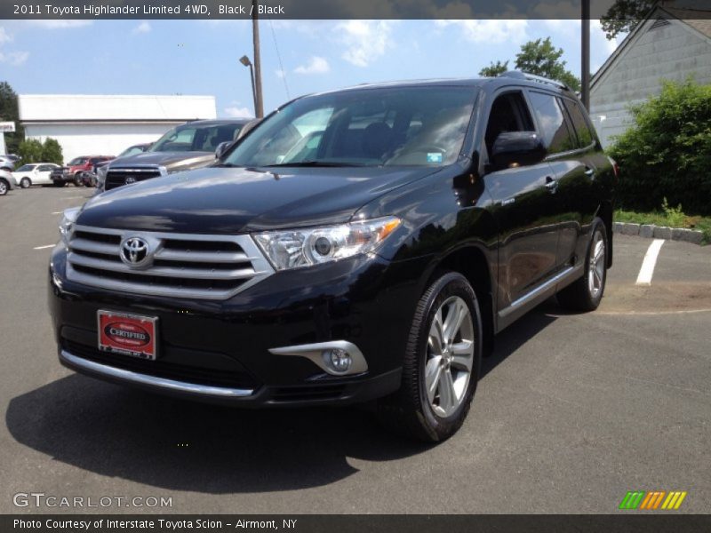 Black / Black 2011 Toyota Highlander Limited 4WD