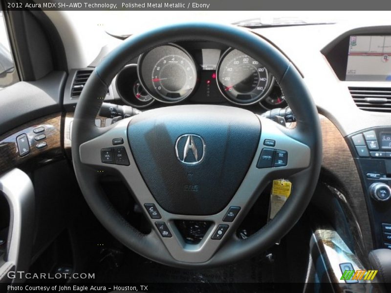 Polished Metal Metallic / Ebony 2012 Acura MDX SH-AWD Technology