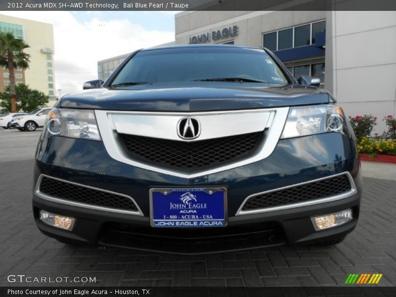 Bali Blue Pearl / Taupe 2012 Acura MDX SH-AWD Technology