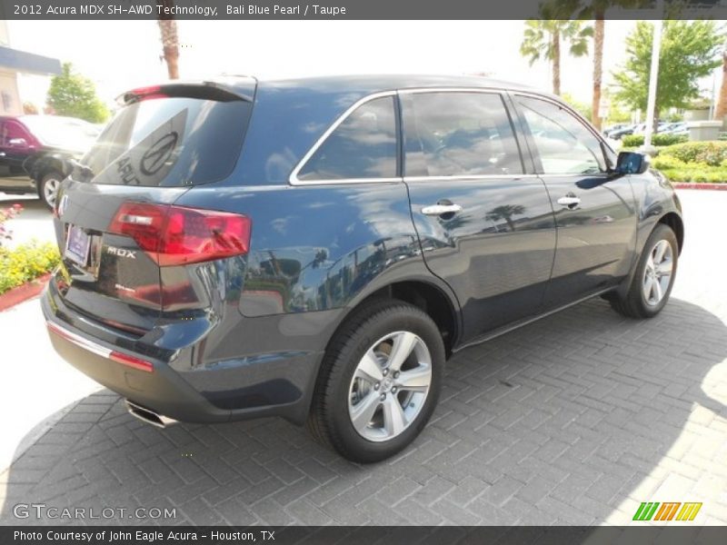 Bali Blue Pearl / Taupe 2012 Acura MDX SH-AWD Technology
