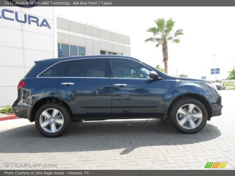 Bali Blue Pearl / Taupe 2012 Acura MDX SH-AWD Technology
