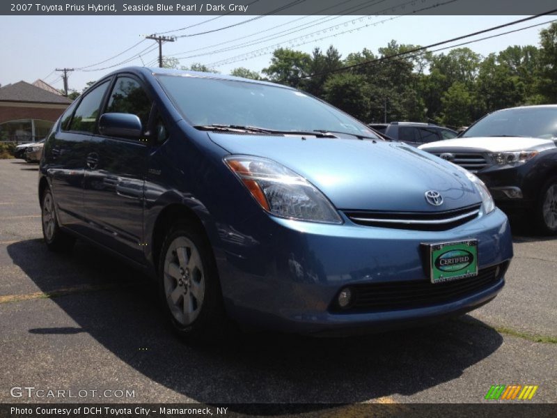 Seaside Blue Pearl / Dark Gray 2007 Toyota Prius Hybrid