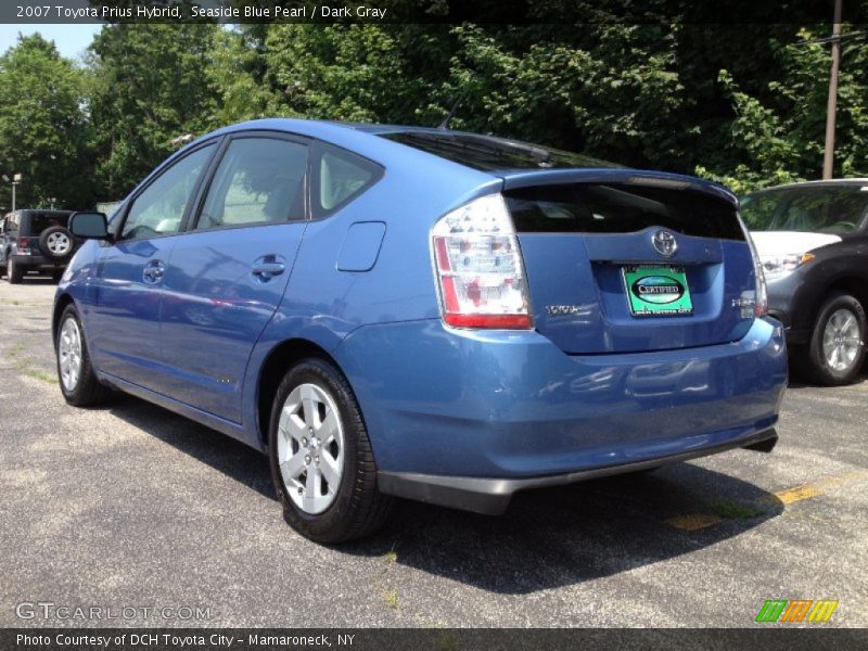 Seaside Blue Pearl / Dark Gray 2007 Toyota Prius Hybrid