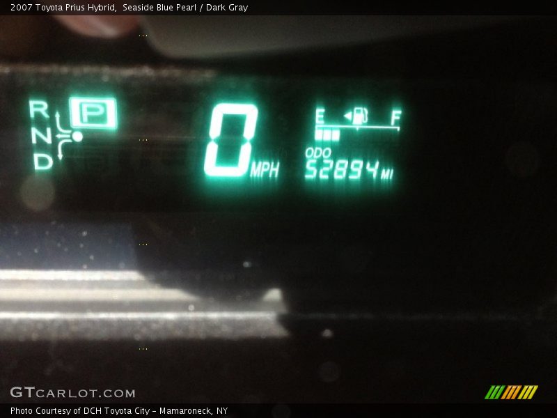 Seaside Blue Pearl / Dark Gray 2007 Toyota Prius Hybrid