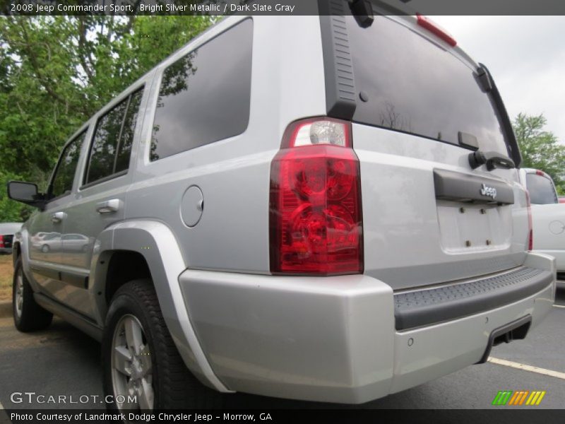 Bright Silver Metallic / Dark Slate Gray 2008 Jeep Commander Sport