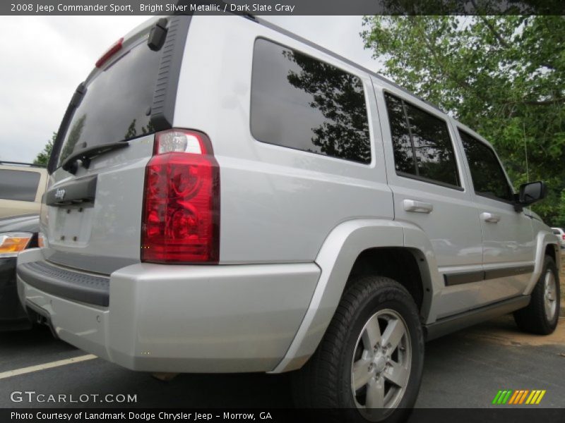 Bright Silver Metallic / Dark Slate Gray 2008 Jeep Commander Sport