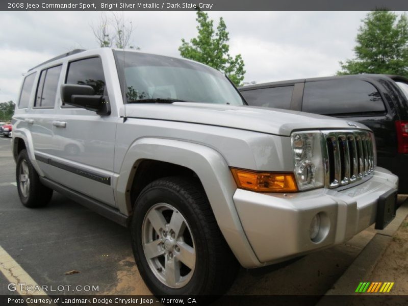 Bright Silver Metallic / Dark Slate Gray 2008 Jeep Commander Sport