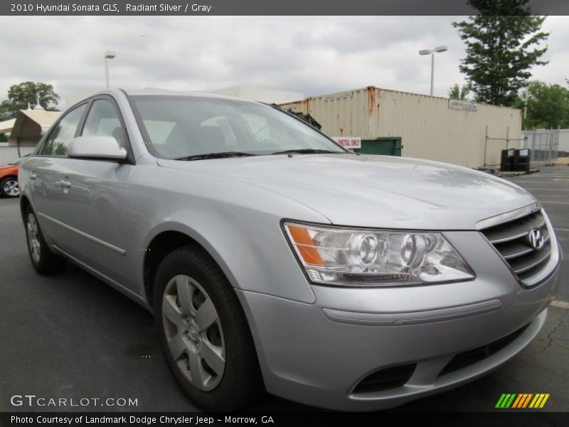 Radiant Silver / Gray 2010 Hyundai Sonata GLS