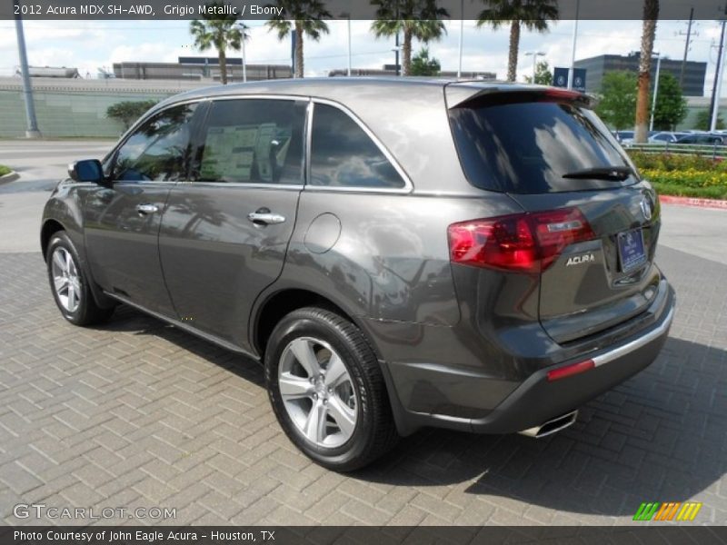 Grigio Metallic / Ebony 2012 Acura MDX SH-AWD