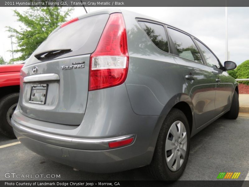 Titanium Gray Metallic / Black 2011 Hyundai Elantra Touring GLS