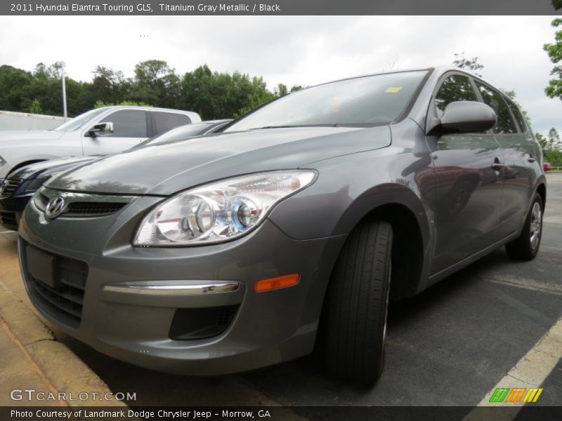 Titanium Gray Metallic / Black 2011 Hyundai Elantra Touring GLS