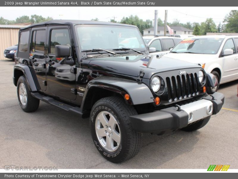 Black / Dark Slate Gray/Medium Slate Gray 2009 Jeep Wrangler Unlimited Sahara 4x4