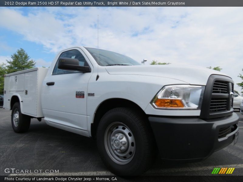 Bright White / Dark Slate/Medium Graystone 2012 Dodge Ram 2500 HD ST Regular Cab Utility Truck