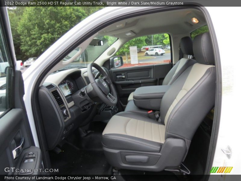 Bright White / Dark Slate/Medium Graystone 2012 Dodge Ram 2500 HD ST Regular Cab Utility Truck