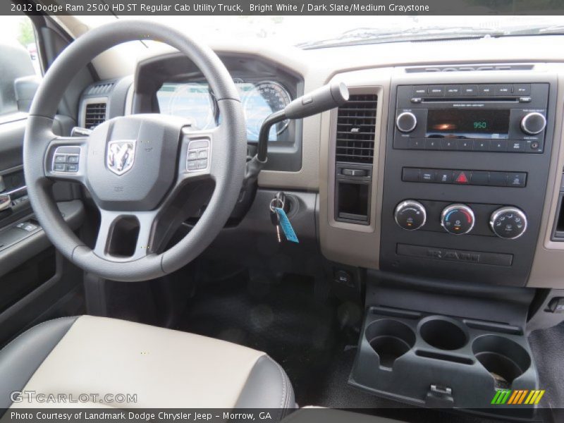 Bright White / Dark Slate/Medium Graystone 2012 Dodge Ram 2500 HD ST Regular Cab Utility Truck