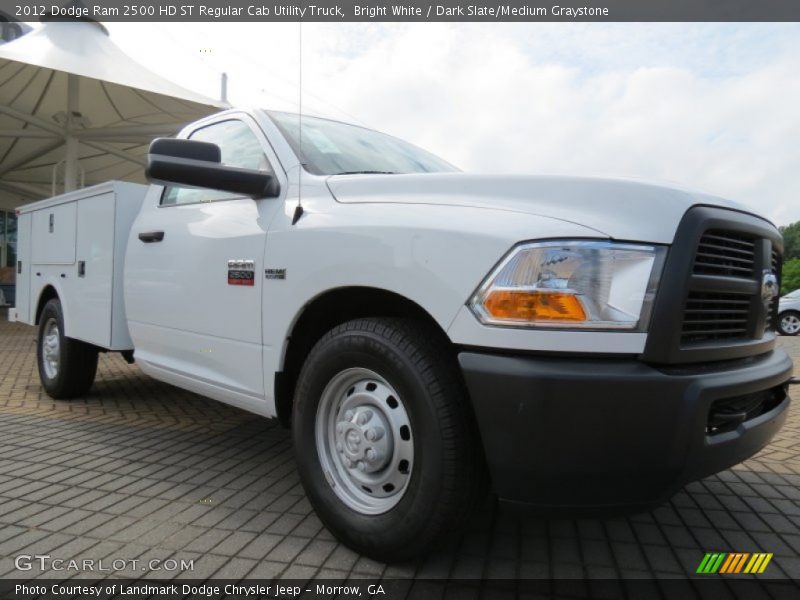 Bright White / Dark Slate/Medium Graystone 2012 Dodge Ram 2500 HD ST Regular Cab Utility Truck