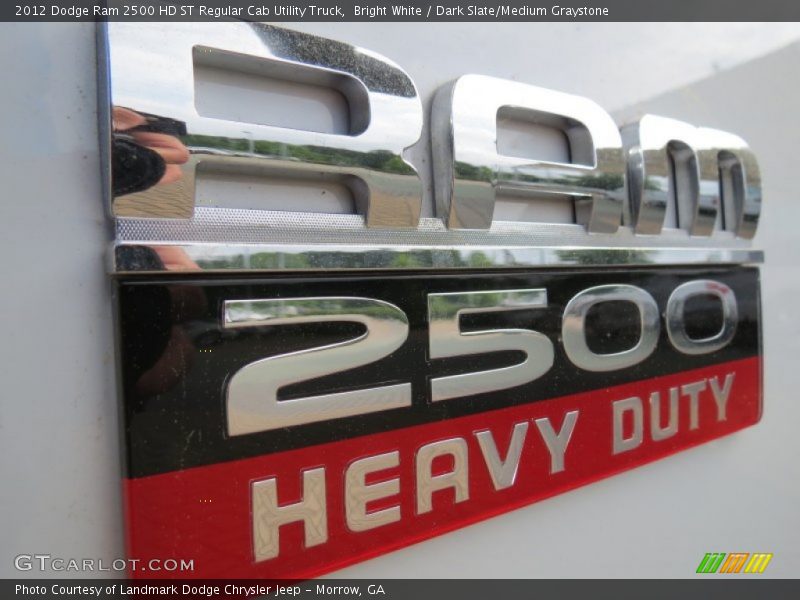 Bright White / Dark Slate/Medium Graystone 2012 Dodge Ram 2500 HD ST Regular Cab Utility Truck