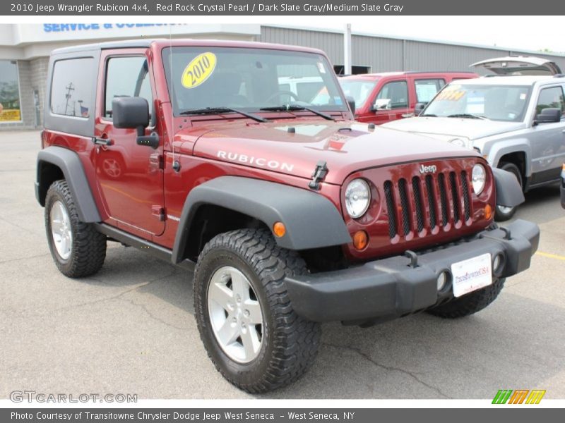 Red Rock Crystal Pearl / Dark Slate Gray/Medium Slate Gray 2010 Jeep Wrangler Rubicon 4x4