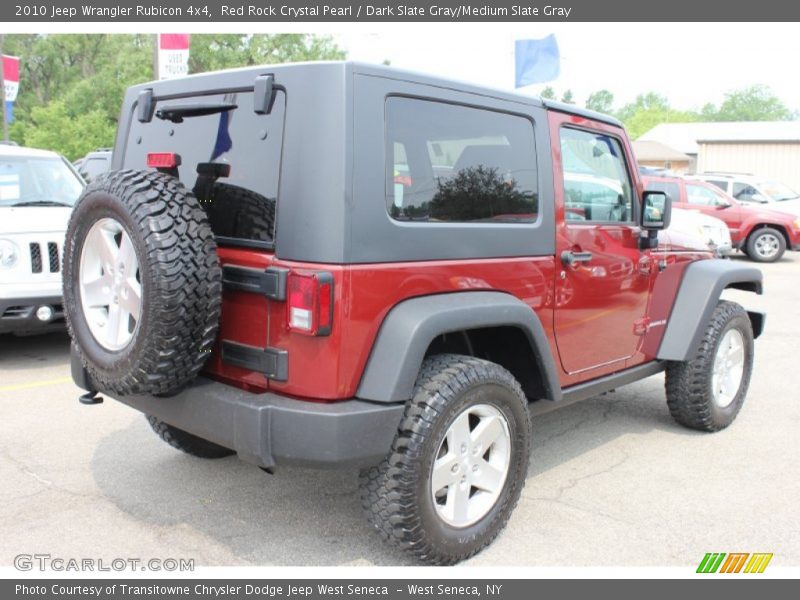 Red Rock Crystal Pearl / Dark Slate Gray/Medium Slate Gray 2010 Jeep Wrangler Rubicon 4x4