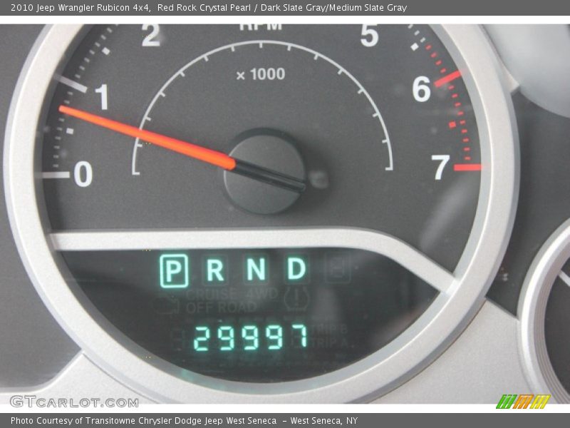 Red Rock Crystal Pearl / Dark Slate Gray/Medium Slate Gray 2010 Jeep Wrangler Rubicon 4x4