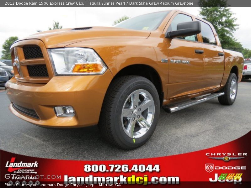 Tequila Sunrise Pearl / Dark Slate Gray/Medium Graystone 2012 Dodge Ram 1500 Express Crew Cab