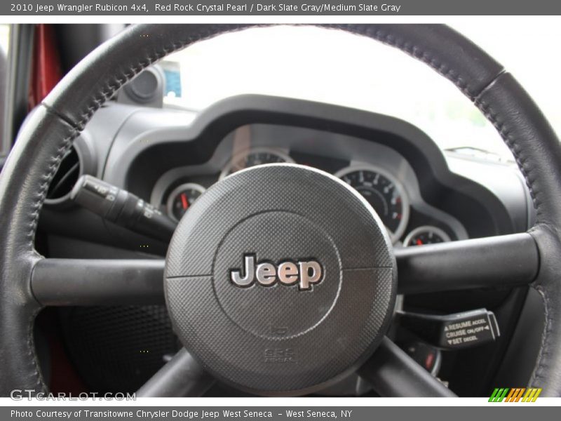 Red Rock Crystal Pearl / Dark Slate Gray/Medium Slate Gray 2010 Jeep Wrangler Rubicon 4x4