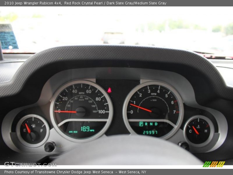 Red Rock Crystal Pearl / Dark Slate Gray/Medium Slate Gray 2010 Jeep Wrangler Rubicon 4x4