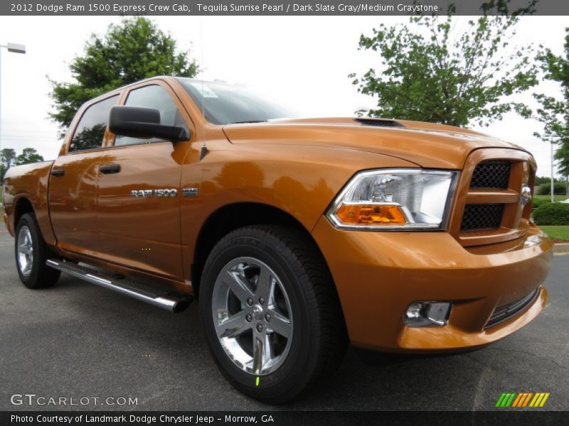 Tequila Sunrise Pearl / Dark Slate Gray/Medium Graystone 2012 Dodge Ram 1500 Express Crew Cab