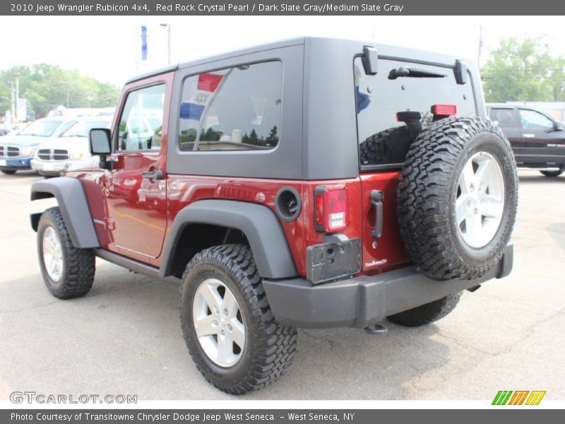 Red Rock Crystal Pearl / Dark Slate Gray/Medium Slate Gray 2010 Jeep Wrangler Rubicon 4x4