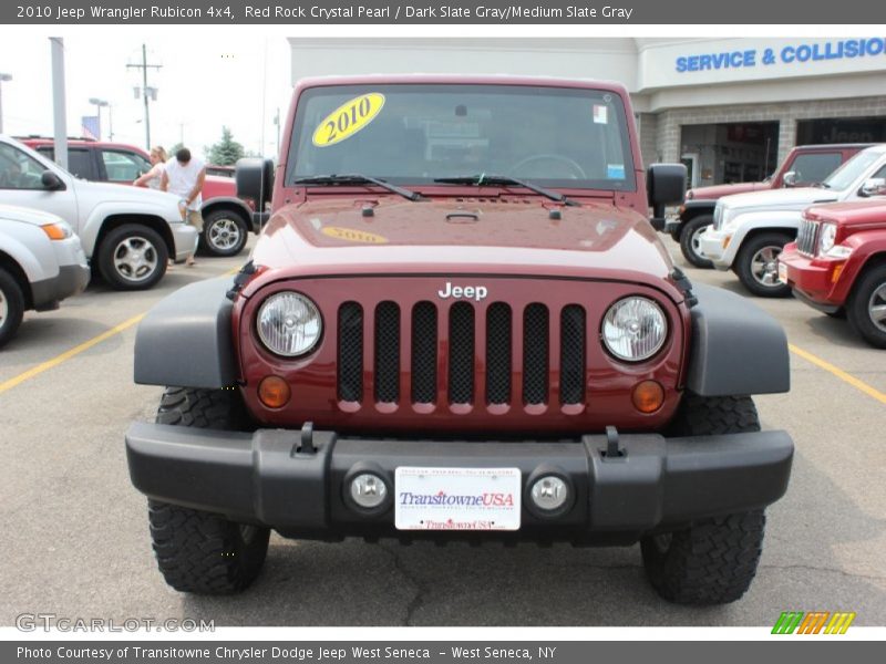 Red Rock Crystal Pearl / Dark Slate Gray/Medium Slate Gray 2010 Jeep Wrangler Rubicon 4x4