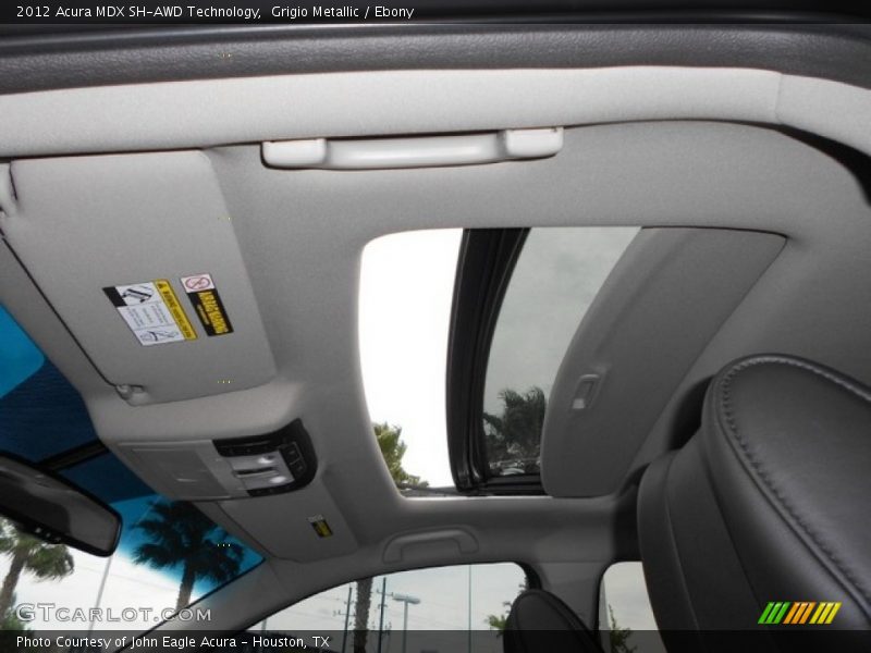Grigio Metallic / Ebony 2012 Acura MDX SH-AWD Technology