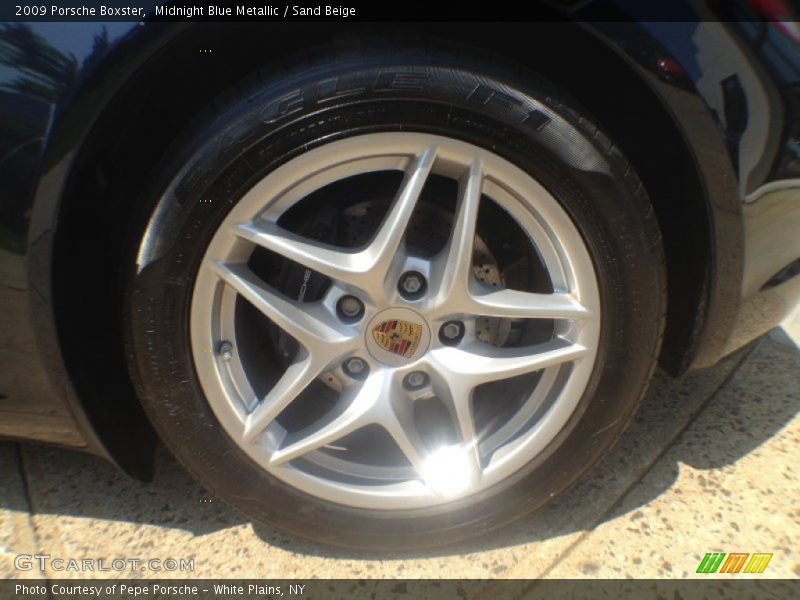 Midnight Blue Metallic / Sand Beige 2009 Porsche Boxster