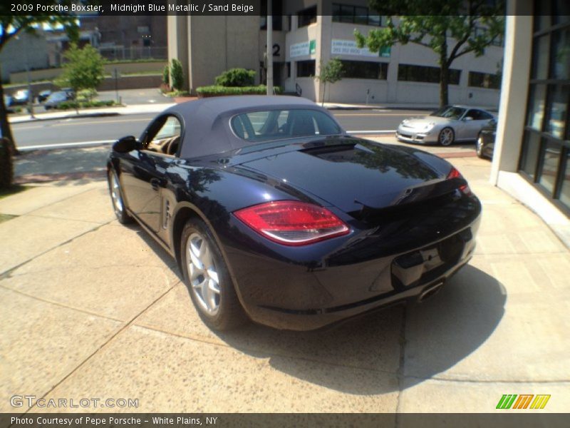 Midnight Blue Metallic / Sand Beige 2009 Porsche Boxster