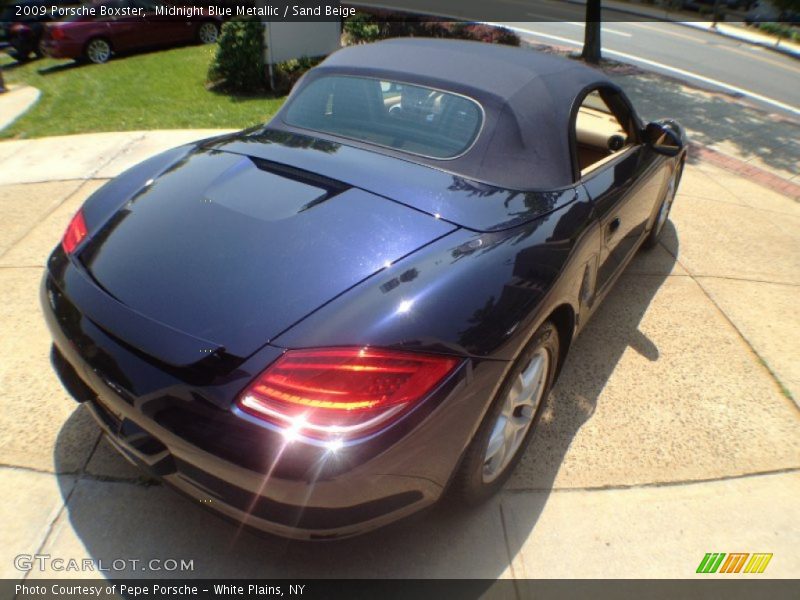 Midnight Blue Metallic / Sand Beige 2009 Porsche Boxster